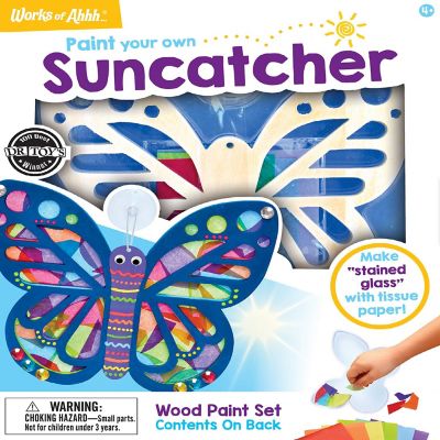 Works of Ahhh Craft Set - Suncatcher Classic Wood Paint Kit for Kids Image 1