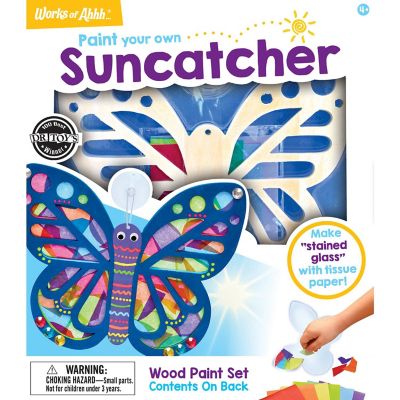 Works of Ahhh Craft Set - Suncatcher Classic Wood Paint Kit for Kids Image 1