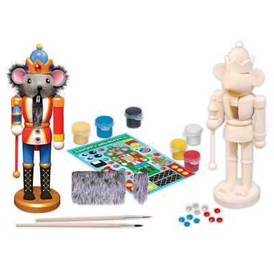 Works of Ahhh Holiday Craft Kit - Nutcracker Mouse King Wood Paint Set Image 2