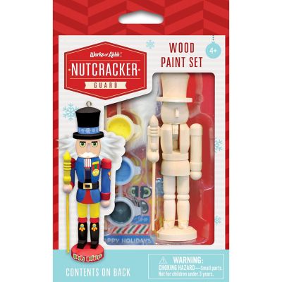 Works of Ahhh Holiday Craft - Nutcracker Guard Ornament Wood Paint Kit Image 1