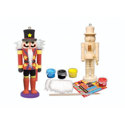 Works of Ahhh Holiday Craft Nutcracker Soldier Ornament Wood Paint Kit Image 2