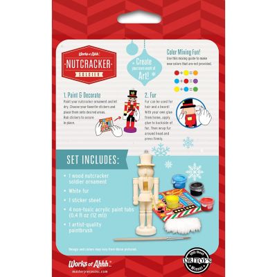 Works of Ahhh Holiday Craft Nutcracker Soldier Ornament Wood Paint Kit Image 3