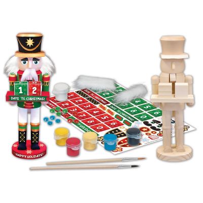 Works of Ahhh Holiday Craft Set - Nutcracker Calendar Wood Paint Set Image 2