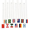 World Flag Dog Tag Necklaces - 12 Pc. Image 1