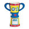 World&#8217;s Best Dad Trophy Treat Cup Craft Kit - Makes 12 Image 1