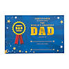 World&#8217;s Greatest Dad Certificates with Gold Foil - 12 Pc. Image 1
