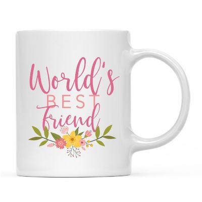 World's Best Friend Floral Ceramic Mug Image 2