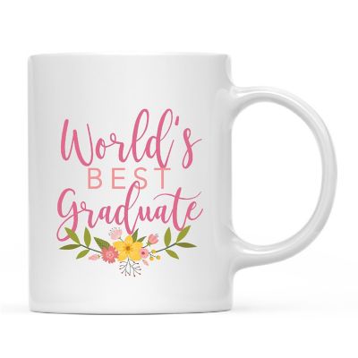 World's Best Graduate Floral Ceramic Mug Image 2