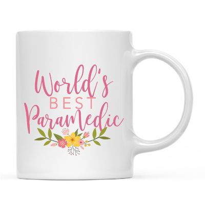 World's Best Paramedic Floral Mug Image 2
