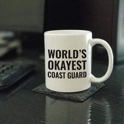 World's Okayest Coast Guard Ceramic Mug Image 1