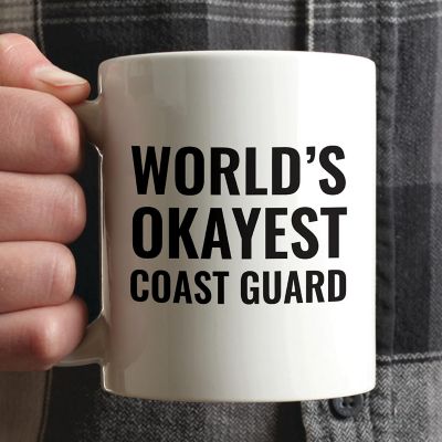 World's Okayest Coast Guard Ceramic Mug Image 1