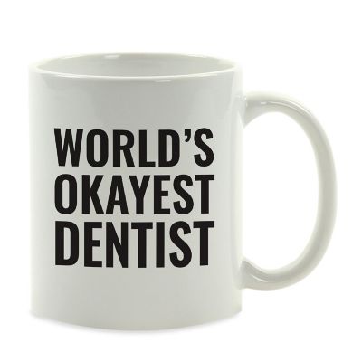 World's Okayest Dentist Ceramic Mug Image 2