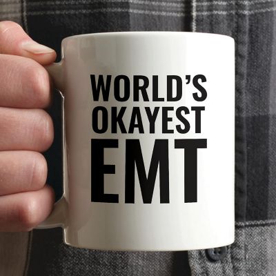 World's Okayest EMT Ceramic Mug Image 1