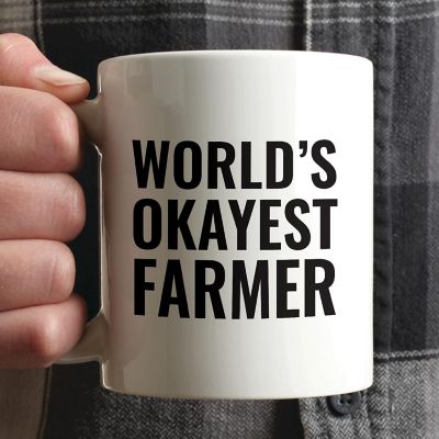 World's Okayest Farmer Ceramic Mug Image 1