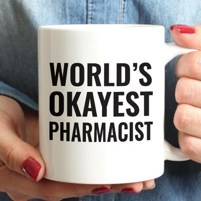 World's Okayest Pharmacist Ceramic Mug Image 1