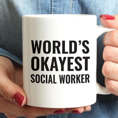 World's Okayest Social Worker Mug Image 1