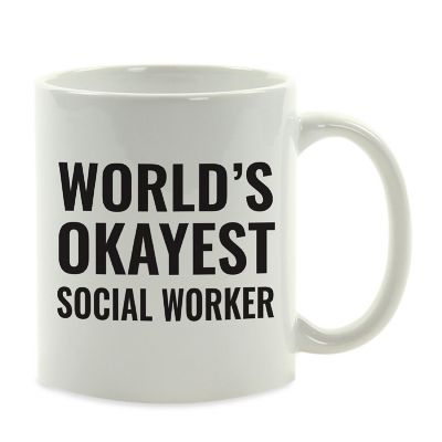 World's Okayest Social Worker Mug Image 2