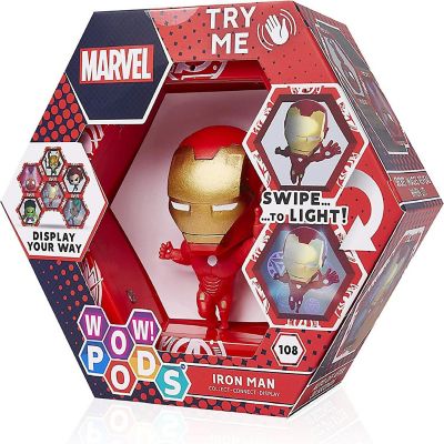 WOW Pods Avengers Collection Ironman Light-Up Figure Superhero WOW! Stuff Image 1