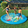 Wow Under The Sea 10 Ft Diameter Inflatable Splash Pad Wading Pool With Sprinkler Image 1