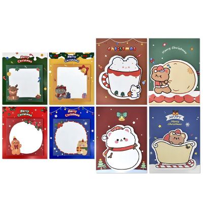 Wrapabes Happy Holidays Christmas Sticky Notes, Cute Buddies 8Pc Image 1