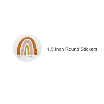Wrapables 1.5 inch Happy Mail Small Business Thank You Stickers Roll, Sealing Stickers and Labels for Boxes, Envelopes, Bags and Packages (500pcs) Image 1