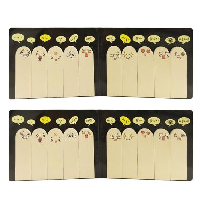 Wrapables 10 Finger Emotion Bookmark Flag Tab Sticky Notes (Set of 2) Image 1