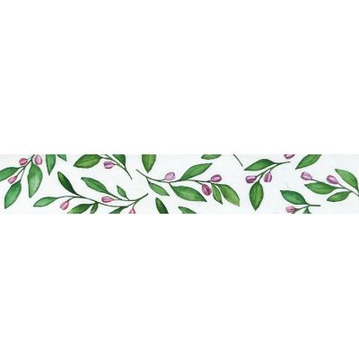Wrapables 15mm x 10M Washi Masking Tape, Olive Branches Image 2