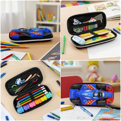 Wrapables 3D Sports Car Hard Shell EVA Pencil Case Image 2