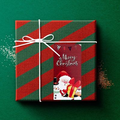 Wrapables 4" x 2" Rectangular Christmas Holiday Sealing Stickers and Package Labels (100pcs) Image 3