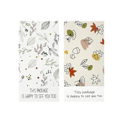 Wrapables 4" x 2" Rectangular Thank You Sealing Stickers and Package Labels (100pcs), Nature Image 1