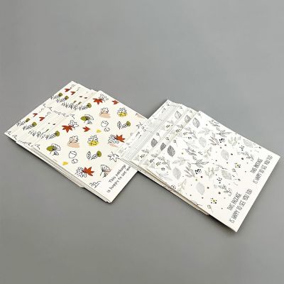 Wrapables 4" x 2" Rectangular Thank You Sealing Stickers and Package Labels (100pcs), Nature Image 2