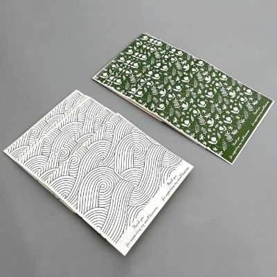 Wrapables 4" x 2" Rectangular Thank You Sealing Stickers and Package Labels (100pcs), Sprigs &amp; Waves Image 2