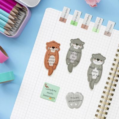 Wrapables 440 Sheets Sticky Notes Set, Otters Image 3