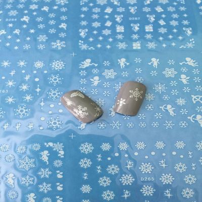 Wrapables 500+ Snowflakes Water Slide Nail Art Nail Decals Snowflake Water Transfer Nail Decals Image 2