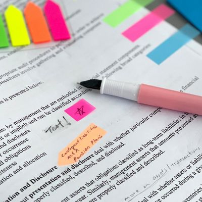 Wrapables 500pcs Transparent Memo Note Pads, Book Tabs, Page Markers, Sticky Notes Set Image 3