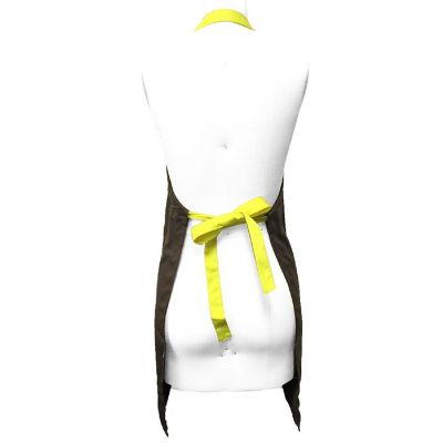 Wrapables Admiring Butterflies Apron With Adjustable Straps, Brown Image 2