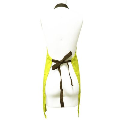 Wrapables Admiring Butterflies Apron With Adjustable Straps, Yellow Image 2