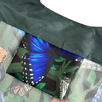 Wrapables AllyBag Collection Large and Small Reusable Shopping Bags (Set of 2), Butterflies Image 2