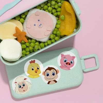 Wrapables Animal Sticker Roll (500pcs), Farm Image 2