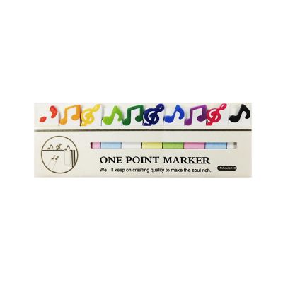 Wrapables Bookmark Flag Tab Sticky Notes, Musical Notes (Set of 2) Image 1