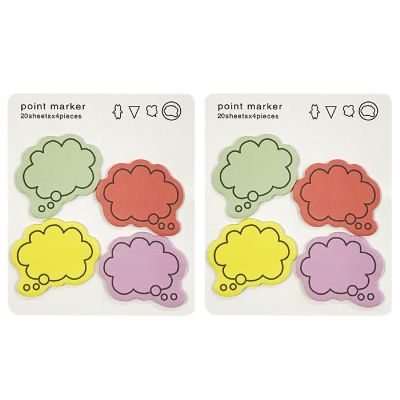 Wrapables Colorful Thinking Bubble Sticky Notes (Set of 2) Image 1