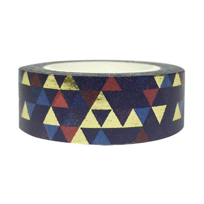 Wrapables&amp;#174; Colorful Washi Masking Tape, Mystery Magic Vector Triangles Image 1