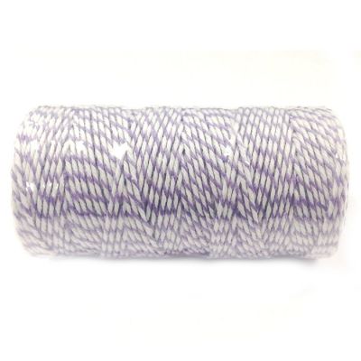 Wrapables Cotton Baker's Twine 12ply 110 Yard, for Gift Wrapping, Party Decor, and Arts and Crafts - Lavender Image 1