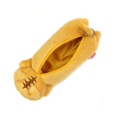 Wrapables Cute Cat Pouch Plush Pencil Case, Tabby Image 1