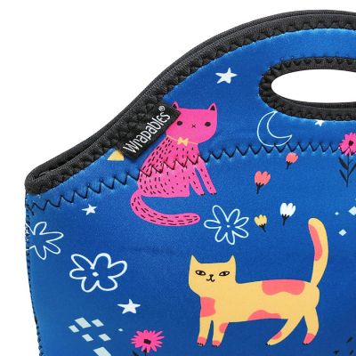Wrapables Cute Kitties Insulated Neoprene Lunch Bag, Image 3