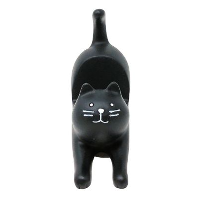 Wrapables Cute Kitty Hands Free Phone Stand, Black Image 1
