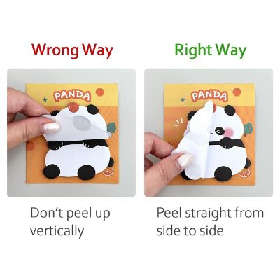 Wrapables Cute Panda Sticky Notes (Set Of 8) Image 2