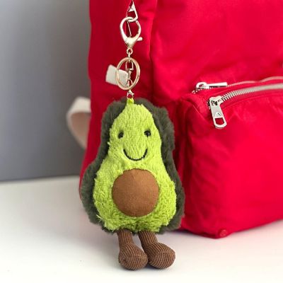 Wrapables Cute Plush Keychain Keyring Pendant Charm for Bag, Avocado Image 2
