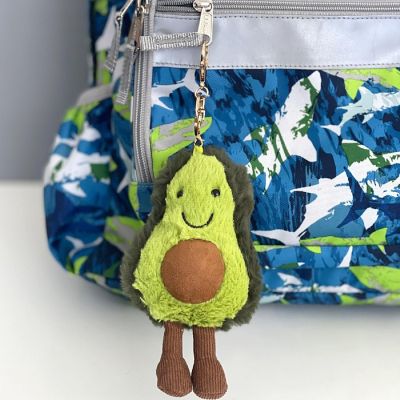 Wrapables Cute Plush Keychain Keyring Pendant Charm for Bag, Avocado Image 3