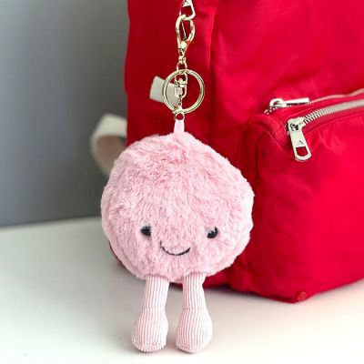 Wrapables Cute Plush Keychain Keyring Pendant Charm for Bag, Macaron Image 2